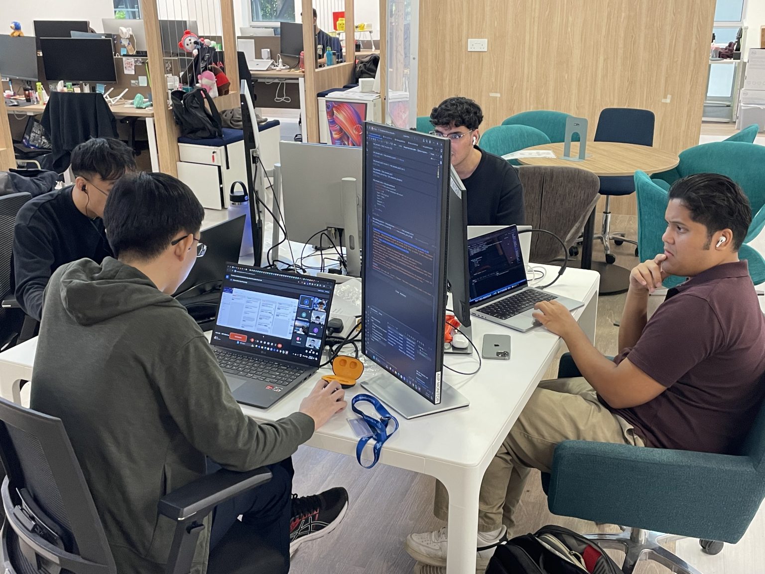 AI engineers working